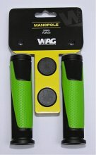 gripy WAG double D černo/zelené 125mm