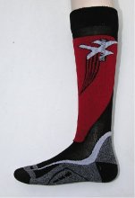 ponožky SAL.X Wing black/red - M/5,5-7