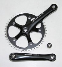 kliky 1-převodník PROWHEEL AL 4hr.165mm/46z černé